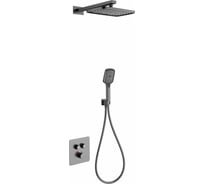 Душевая система с термостатом встраиваемая , Темный графит WW-B4003-BGG
