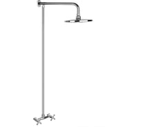 Душевая система со смесителем СоюзКран керамические кран-буксы 1/2, цинк, верхний душ 1 режим, хром, тип 1 546-053