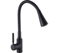 Смеситель для кухни СоюзКран гибкий излив, керамический картридж 35мм, черный, цинк SK01-F132 567-138