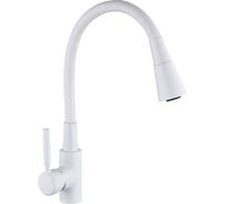 Смеситель для кухни СоюзКран гибкий излив, керамический картридж 35мм, белый, цинк SK01-F132 567-137