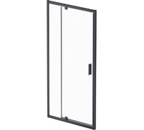 Дверь душевая распашная AM.PM Gem 100x195, черный, стекло прозрачное W90G-100-1P-BT