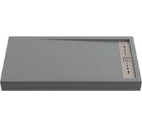 Литьевой поддон Creto Scala Stella графит, 1000x700 3-0003