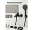 Смеситель для ванны AV Engineering D35, серия WIN (black) AVWIN3-BL165-130 7