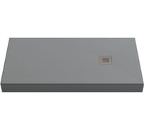 Литьевой поддон Creto Ares Essentia графит, 1000x700 1-0004