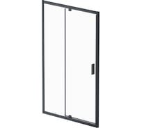 Дверь душевая распашная AM.PM Gem 120x195 ,черный, стекло прозрачное W90G-120-1P-BT