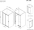Дверь душевая распашная AM.PM Gem 120x195, серебро, стекло прозрачное W90G-120-1P-MT 7