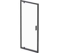 Дверь душевая распашная AM.PM Gem 90x195, черный, стекло прозрачное W90G-90-1P-BT