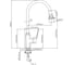 Смеситель для кухни AV Engineering D35, серия WIN (black) AVWIN4-BL165-141 2