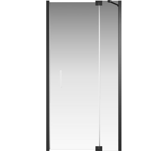 Распашная дверь Creto Tenta 1000 мм, прозрачная, EASY CLEAN, черный профиль 123-WTW-100-C-B-8 260090
