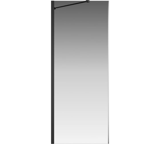 Боковое стекло Creto Tenta 800 мм, прозрачное, EASY CLEAN, черный профиль, 123-SP-800-C-B-8 260094 1