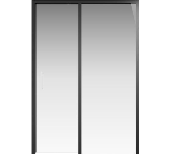 Раздвижная дверь Creto Nota 1400 мм, прозрачная, EASY CLEAN, черный профиль 122-WTW-140-C-B-6 260077