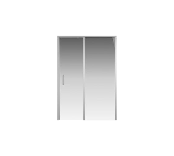Раздвижная дверь Creto Nota 1400 мм, прозрачная, EASY CLEAN, профиль хром 122-WTW-140-C-CH-6 260072 1