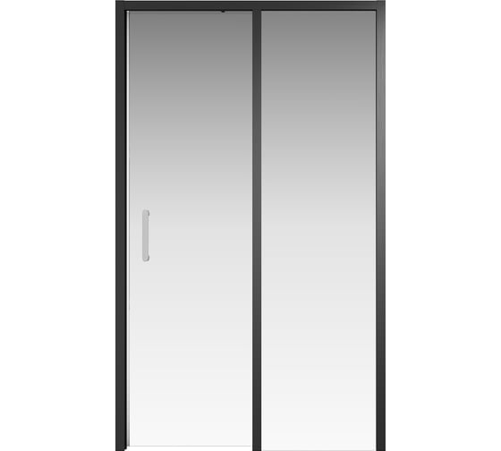 Раздвижная дверь Creto Nota 1200 мм, прозрачная, EASY CLEAN, черный профиль 122-WTW-120-C-B-6 260076