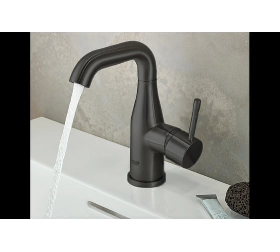 Смеситель для раковины Grohe Essence без донного клапана, M-size, фантомный черный 24176KF1