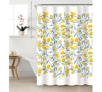 Шторка для ванной VIDAGE Санта Тереза, PEVA 180x200 см с кольцами 12шт 1327041