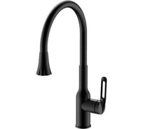 Смеситель для кухни HAIBA с гибким изливом и режимом душ, черный HB42830-7