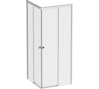 Душевое ограждение AM.PM X-joy квадратное, раздвижные двери 80x80 хром матовый, стекло прозрачное W94G-403-8080-MT1K