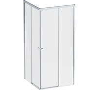 Душевое ограждение AM.PM X-joy квадратное, раздвижные двери 90x90 хром матовый, стекло прозрачное W94G-403-9090-MT1K