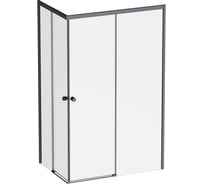Душевое ограждение AM.PM X-joy прямоугольное, раздвижные двери 120x80 черный матовый, стекло прозрачное W94G-403-120280-BT1K