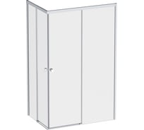 Душевое ограждение AM.PM X-joy прямоугольное, раздвижные двери 120x80 хром матовый, стекло прозрачное W94G-403-120280-MT1K