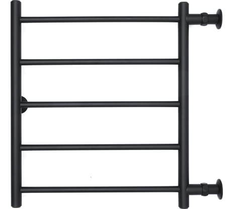 Водяной полотенцесушитель ARIANO Версаль 60х53, боковое подключение, черный матовый 10000022-5
