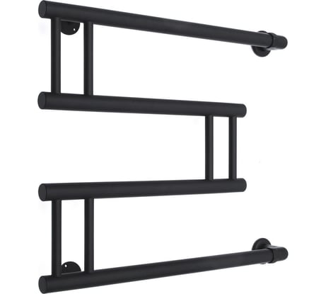 Водяной полотенцесушитель ARIANO Милан 50х50, черный матовый 20000777-2