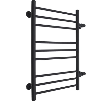 Водяной полотенцесушитель ARIANO Турин 80х53, боковое подключение, черный матовый 10000034-2