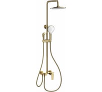 Душевая система с техническим душем Wonzon & Woghand Брашированное золото WW-A30874-BG