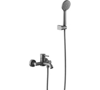 Смеситель для ванны с душевым набором AQUATEK AQ1349BGM ЕВРОПА, шлиф. черный хром 00000139701