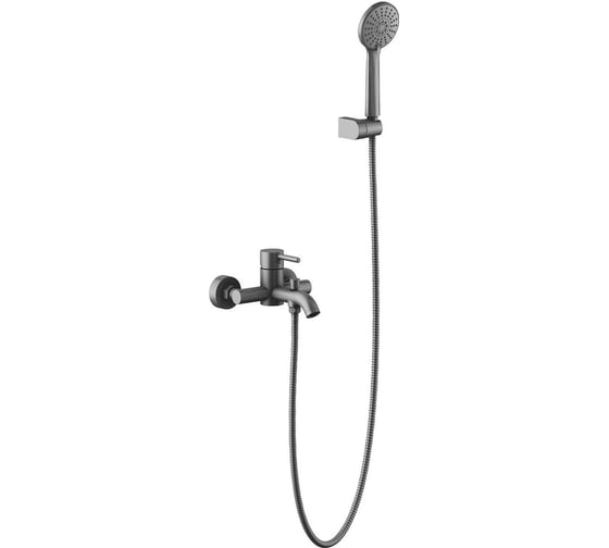 Смеситель для ванны с душевым набором AQUATEK AQ1349BGM ЕВРОПА, шлиф. черный хром 00000139701
