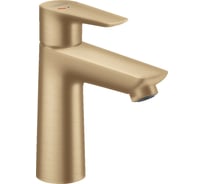 Смеситель для раковины Hansgrohe Talis E 110, однорычажный, CoolStart, без сливного набора, шлифованная бронза 71714140