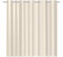 Шторка для ванной бежевая FIXSEN LINUM 1535A