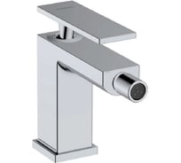 Смеситель для биде Hansgrohe Tecturis E 80, однорычажный, со сливным гарнитуром, хром 73200000