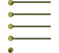 Встраиваемый электрический полотенцесушитель Wonzon & Woghand брашированное темное золото WW-AL314-G