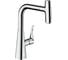 Кухонный смеситель однорычажный Hansgrohe Metris Select M71 240, с вытяжным душем 2jet, sBox, хром 73817000 1