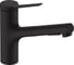 Кухонный смеситель однорычажный Hansgrohe Zesis M33 150 с вытяжным душем 2jet, sBox lite, матовый черный 74803670 1