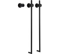 Встраиваемый электрический полотенцесушитель Wonzon & Woghand черный матовый WW-AL3621-MB