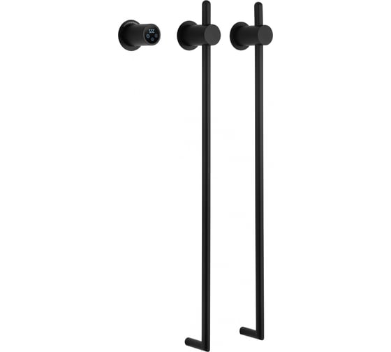 Встраиваемый электрический полотенцесушитель Wonzon & Woghand черный матовый WW-AL3621-MB 1