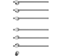 Встраиваемый электрический полотенцесушитель Wonzon & Woghand брашированный никель WW-AL366-BR