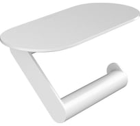 Держатель для туалетной бумаги с полкой Hansgrohe WallStoris матовый белый 27928700