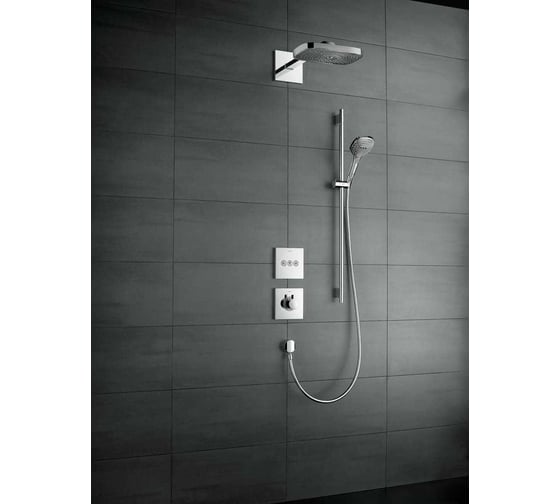 Вентиль Hansgrohe ShowerSelect скрытого монтажа, для 3 потребителей, шлифованный черный хром 15764340