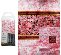 Штора для ванной EUROHOUSE Антик с кольцами, 180х180 см., тип плетения нитей сатин 4247