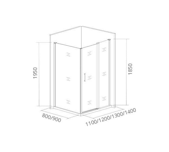 Боковая часть Good Door ANTARES SP-90-W-CH АН00016