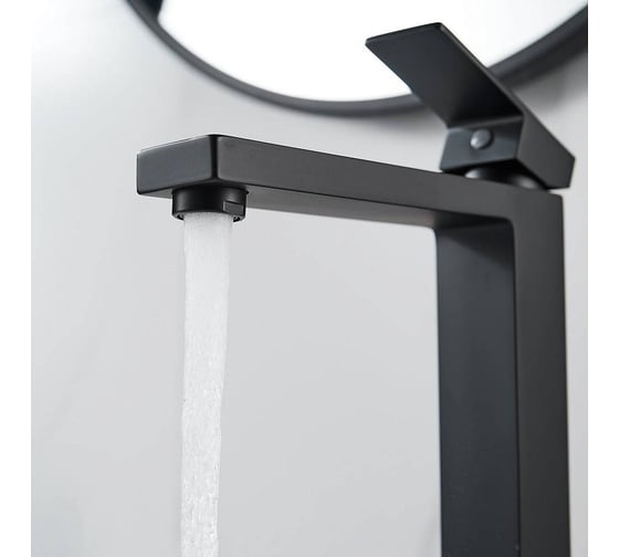 Смеситель для раковины высокий Maretti Umbria Black, черный UMB32RF52