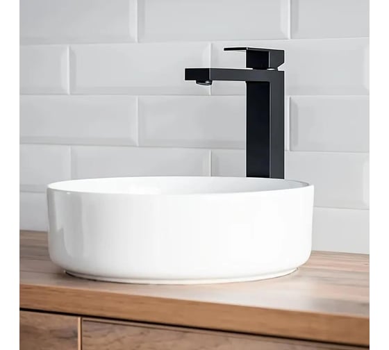 Смеситель для раковины высокий Maretti Umbria Black, черный UMB32RF52