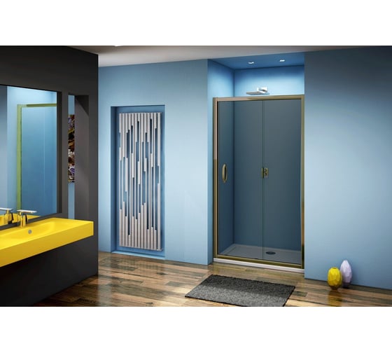 Душевая дверь Good Door JAZZE WTW-140-B-BR ДЖ00034