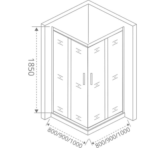Душевое ограждение Good Door LATTE CR-90-G-WE ЛА00020