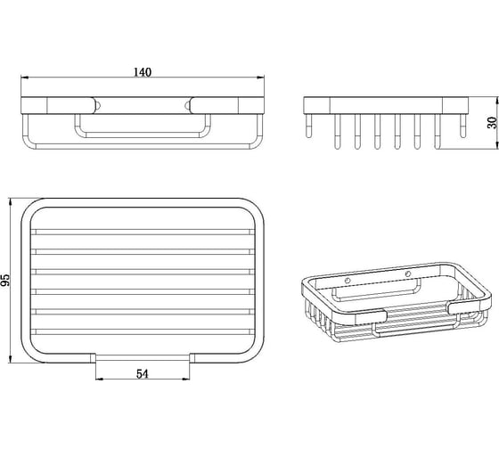 Корзина настенная ALLEN BRAU PRIORITY хром 6.31016-00 00313598
