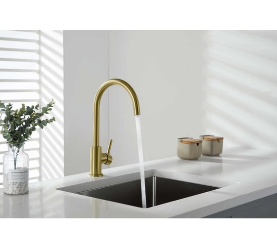 Смеситель для кухни AQUATEK AQ1382BG ЕВРОПА, шлиф. золото 00000139814