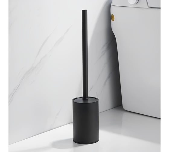 Ершик для унитаза напольный Maretti Umbria Black, черный UMB57N24